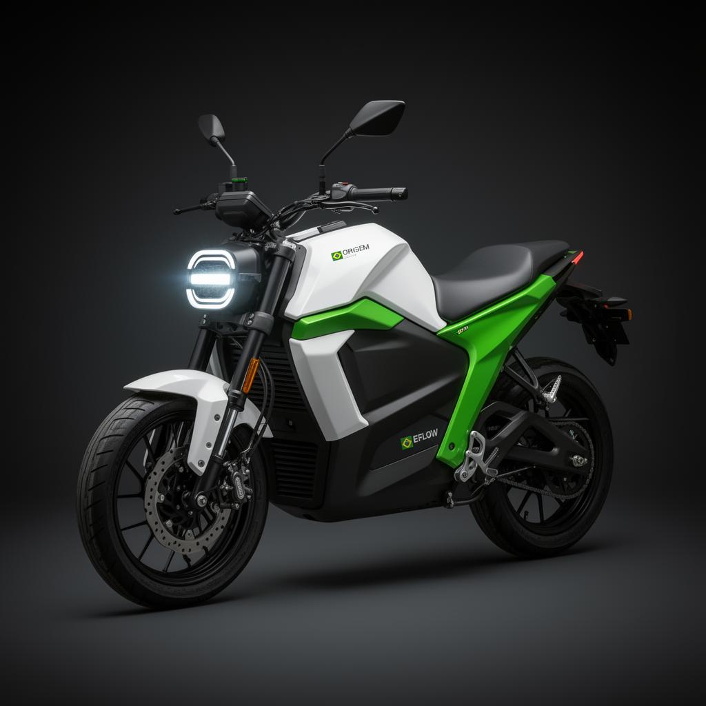 Moto Elétrica Origem Eflow — render do modelo